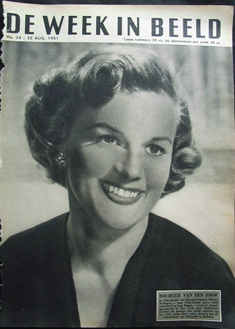 DE WEEK IN BEELD magazine side cover Issue 34 25 August 1951