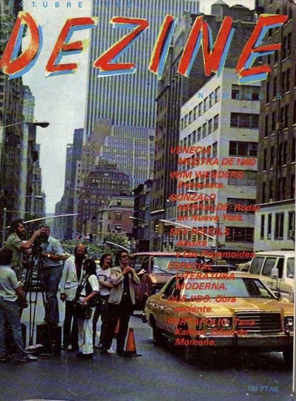 DEZINE magazine side cover Issue 5 October 1980