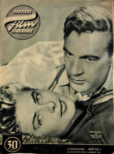 DEUTSCHE FILM ILLUSTRIERTE magazine side cover Issue 2 9 January 1951