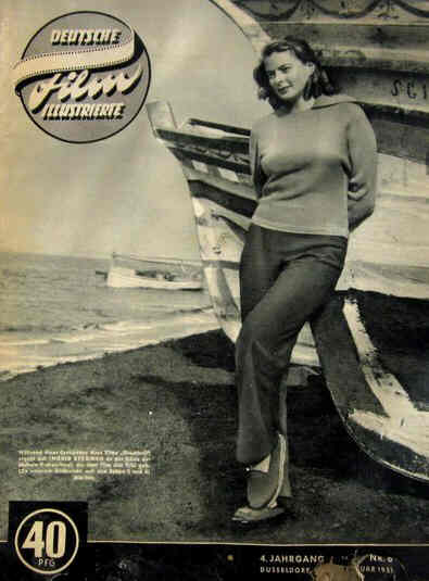 DEUTSCHE FILM ILLUSTRIERTE magazine side cover Issue 6 6 February 1951