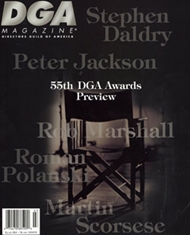DGA magazine side cover March 2003