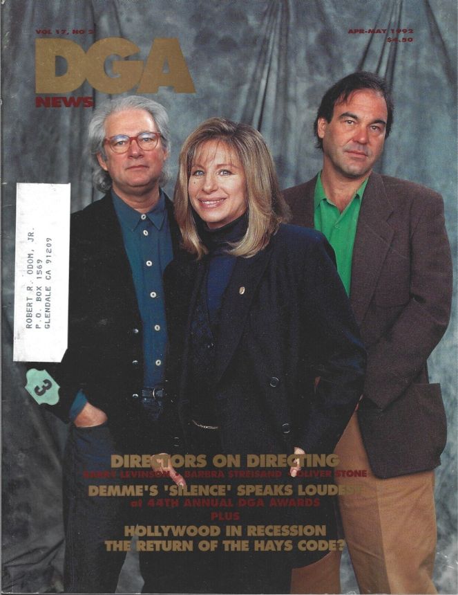 DGA magazine side cover  April/May 1992