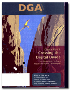 DGA MONTHLY magazine side cover Issue 9 July 2005