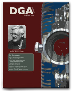 DGA MONTHLY magazine side cover Issue 12 October 2005