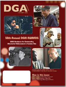 DGA MONTHLY magazine side cover Issue 16 February 2006