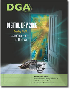 DGA MONTHLY magazine side cover Issue 21 July 2006