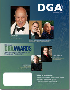 DGA MONTHLY magazine side cover Issue 27 January 2007