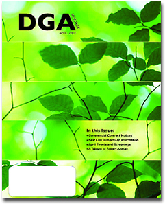 DGA MONTHLY magazine side cover Issue 30 April 2007