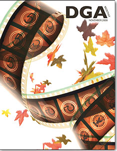 DGA MONTHLY magazine side cover Issue 49 November 2008