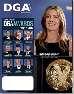 DGA MONTHLY magazine side cover Issue 65 March 2010