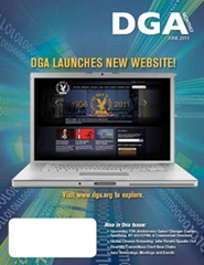 DGA MONTHLY magazine side cover Issue 80 June 2011
