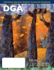 DGA MONTHLY magazine side cover Issue 85 November 2011