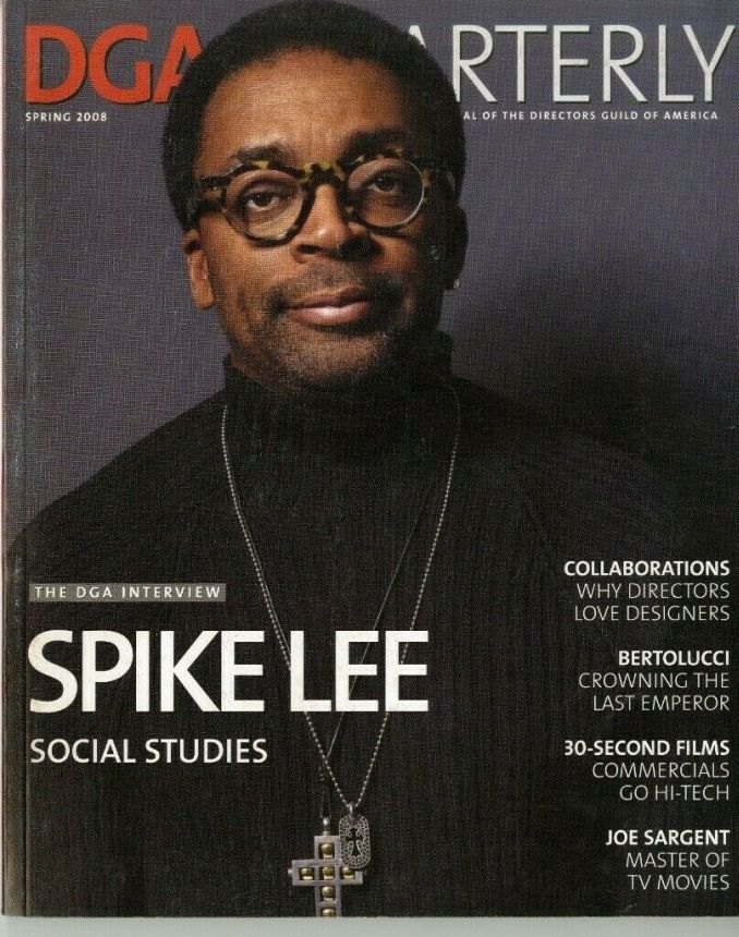 DGA QUARTERLY magazine side cover Spring 2008