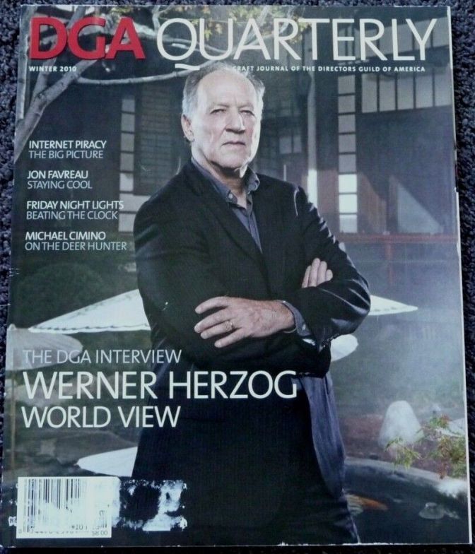 DGA QUARTERLY magazine side cover Winter 2010