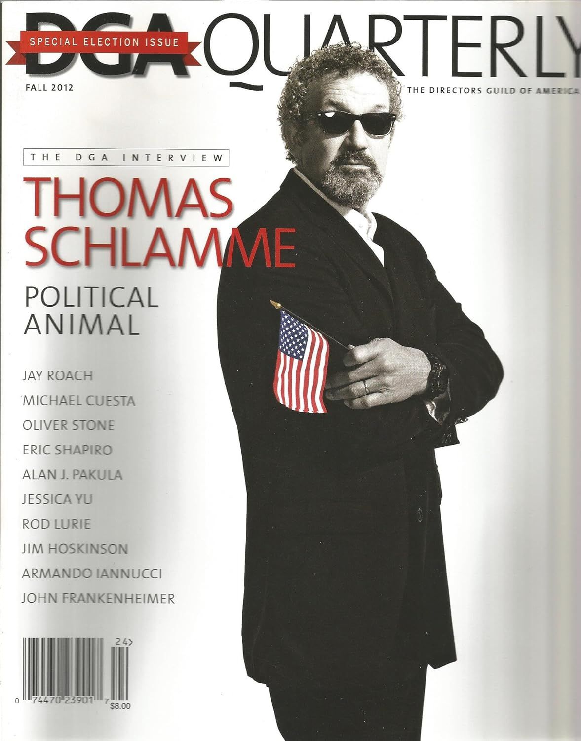 DGA QUARTERLY magazine side cover Fall 2012