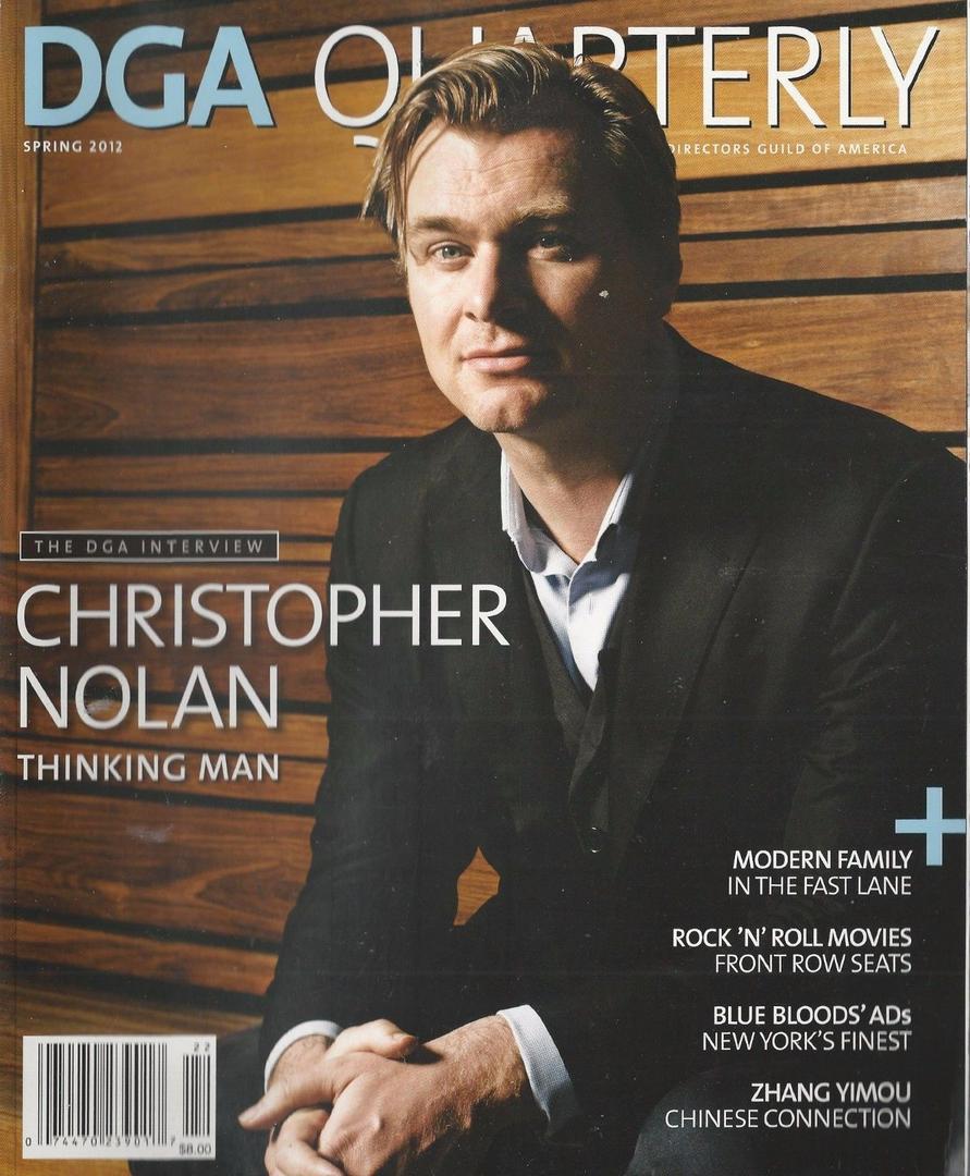 DGA QUARTERLY magazine side cover Spring 2012
