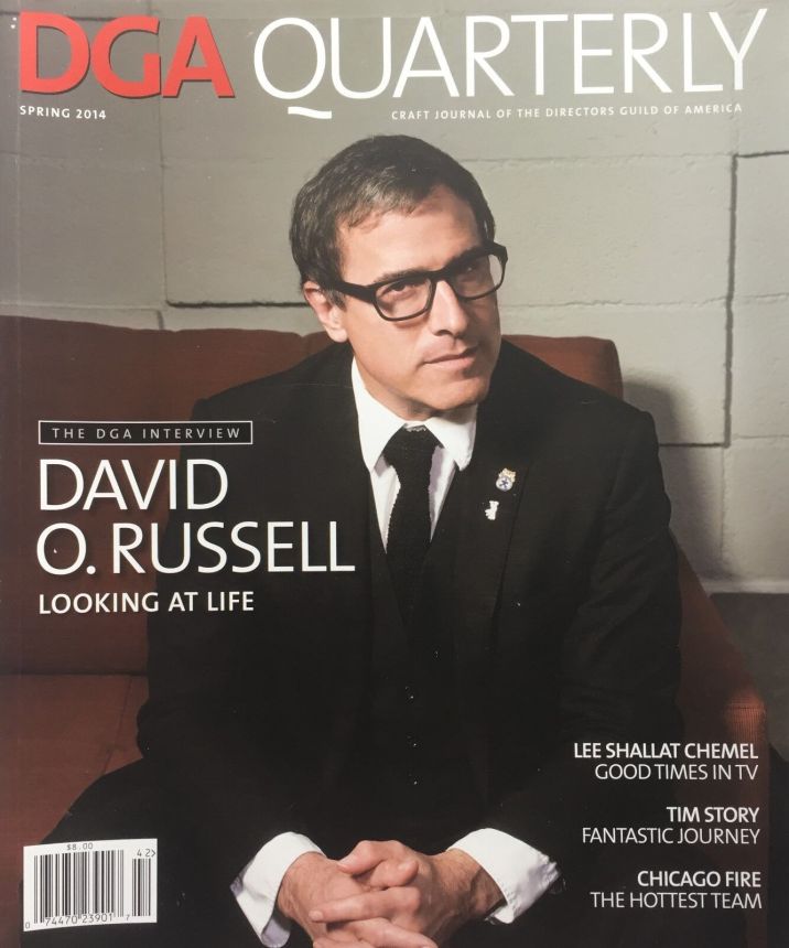DGA QUARTERLY magazine side cover Spring 2014