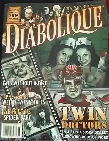 DIABOLIQUE magazine side cover Issue 23 March/May 2015