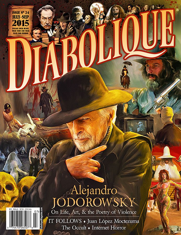 DIABOLIQUE magazine side cover Issue 24 July/September 2015