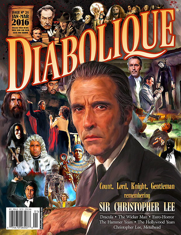 DIABOLIQUE magazine side cover Issue 25 January/March 2016