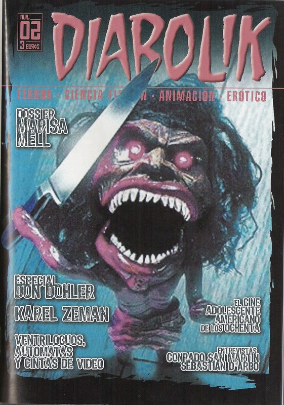 DIABOLIK (SPAIN) magazine side cover Issue 2  