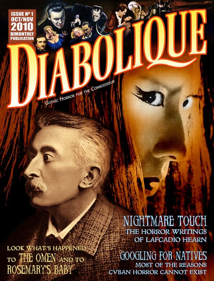 DIABOLIQUE magazine side cover Issue 1 September/October 2010