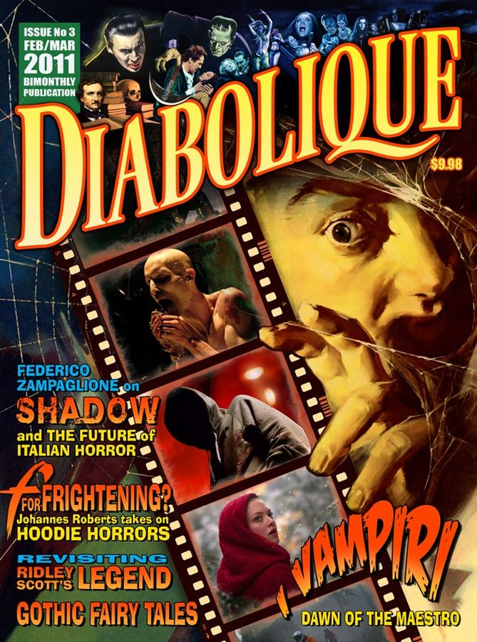 DIABOLIQUE magazine side cover Issue 3 February/March 2011