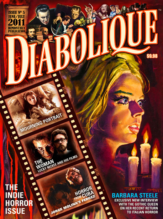 DIABOLIQUE magazine side cover Issue 5 July/August 2011