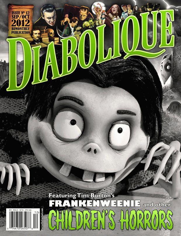 DIABOLIQUE magazine side cover Issue 12 September/October 2012