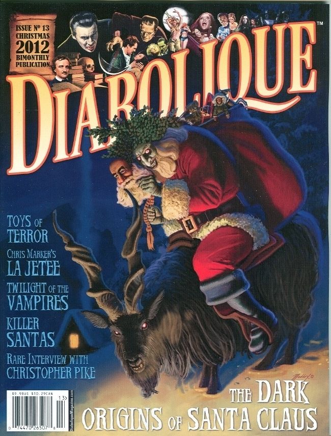 DIABOLIQUE magazine side cover Issue 13 Christmas 2012