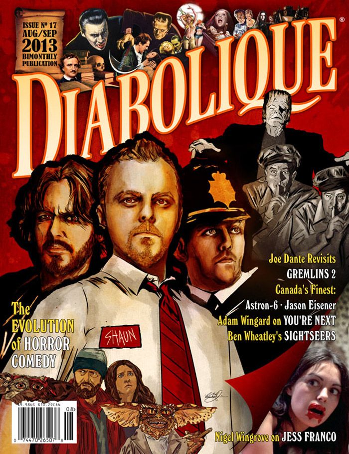 DIABOLIQUE magazine side cover Issue 17 August/September 2013