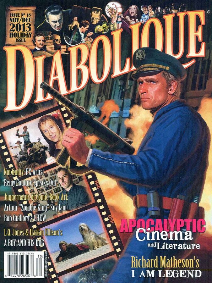 DIABOLIQUE magazine side cover Issue 18 November/December 2013