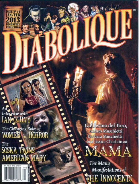 DIABOLIQUE magazine side cover Issue 14 January/February 2013
