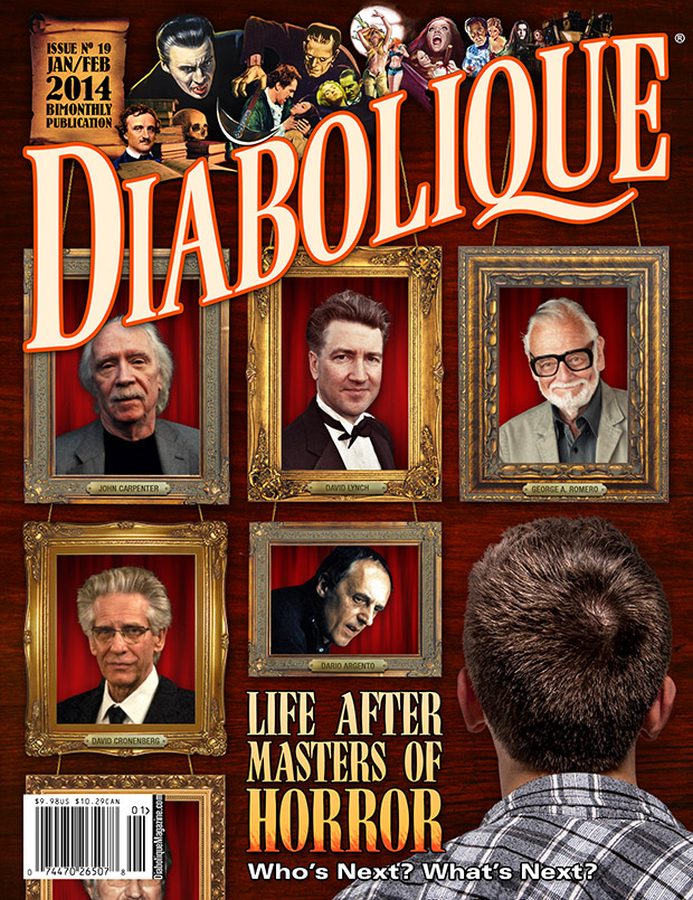 DIABOLIQUE magazine side cover Issue 19 January/February 2014