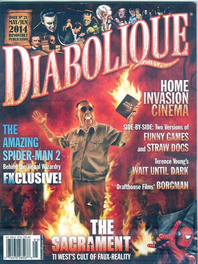 DIABOLIQUE magazine side cover Issue 21 May/June 2014