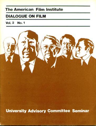 DIALOGUE ON FILM magazine side cover Issue 11 Vol 2 #1 November 1972