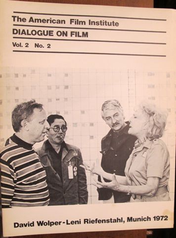 DIALOGUE ON FILM magazine side cover Issue 12 Vol 2 #2 December 1972