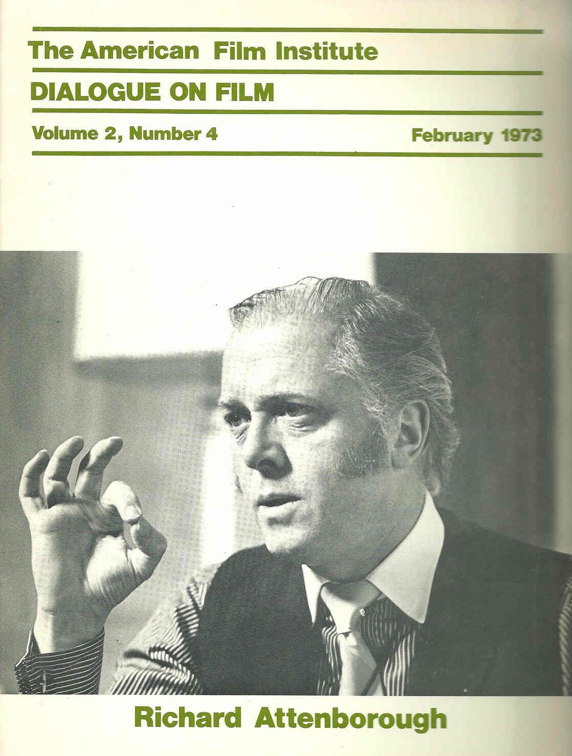 DIALOGUE ON FILM magazine side cover Issue 14 Vol 2 #4 February 1973