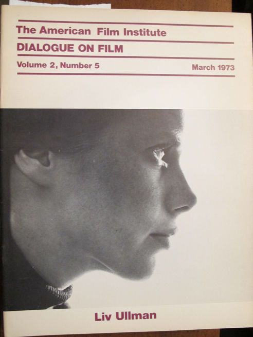 DIALOGUE ON FILM magazine side cover Issue 15 Vol 2 #5 March 1973