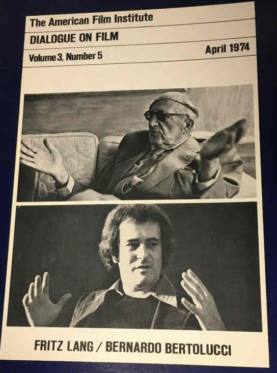DIALOGUE ON FILM magazine side cover Issue 25 Vol 3 #5 April 1974