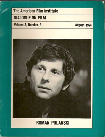 DIALOGUE ON FILM magazine side cover Issue 28 Vol 3 #8 August 1974