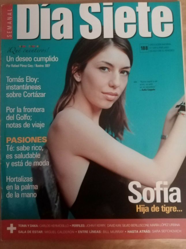 DIA SIETE magazine side cover Issue 188  February 2004