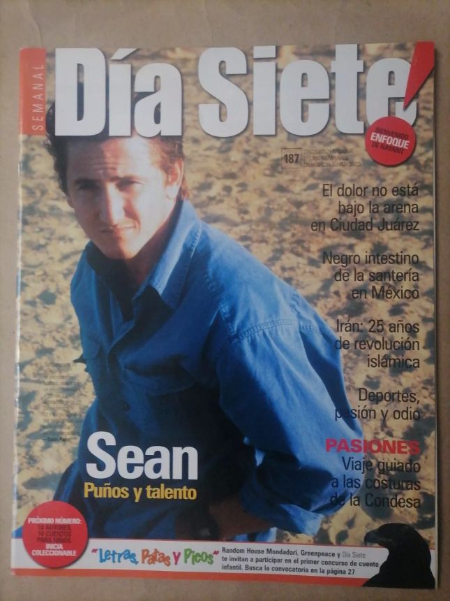 DIA SIETE magazine side cover Issue 187   2004