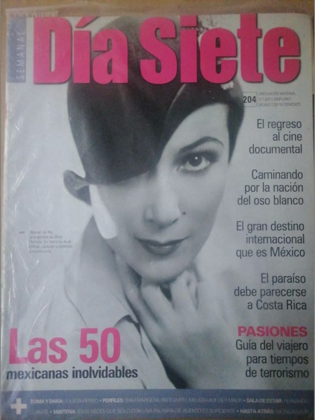 DIA SIETE magazine side cover Issue 204   2004