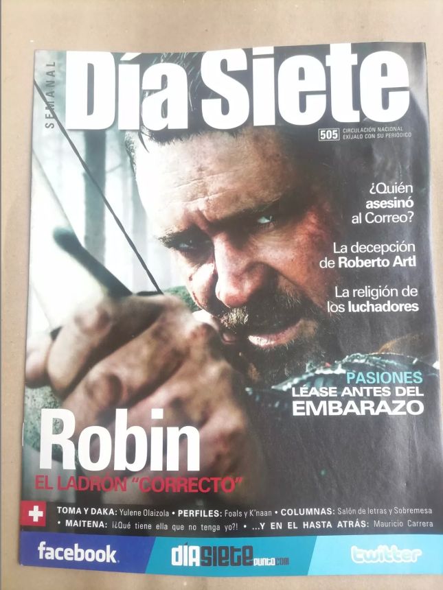 DIA SIETE magazine side cover Issue 505   2010