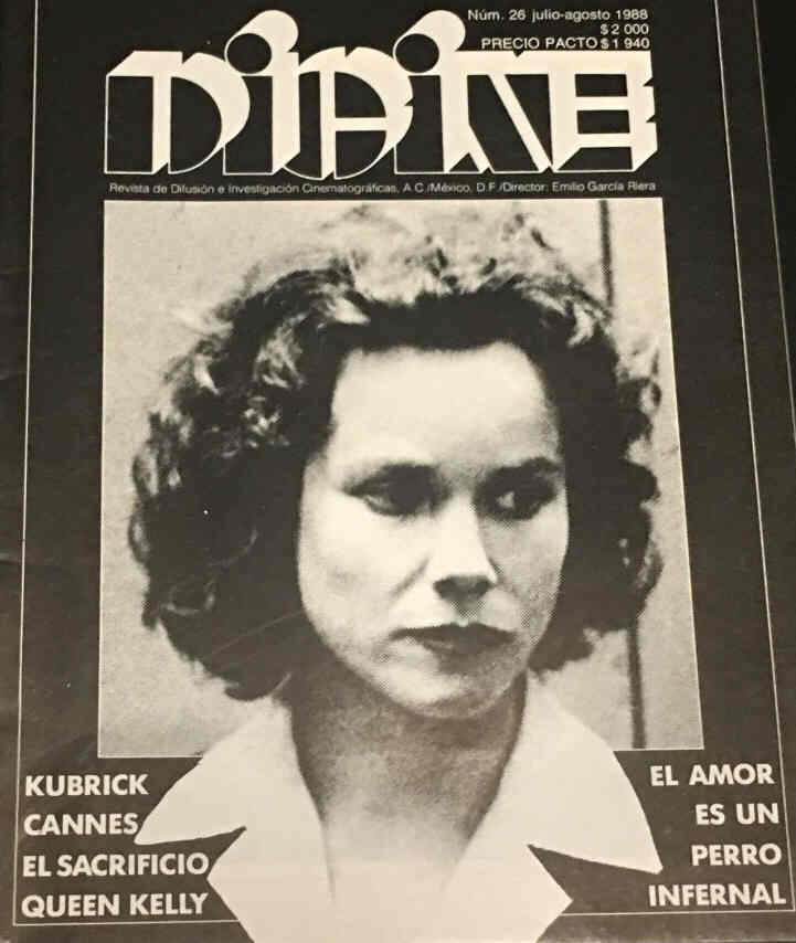 DICINE magazine side cover Issue 26  July/August 1988