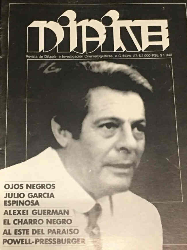 DICINE magazine side cover Issue 27  September/October 1988