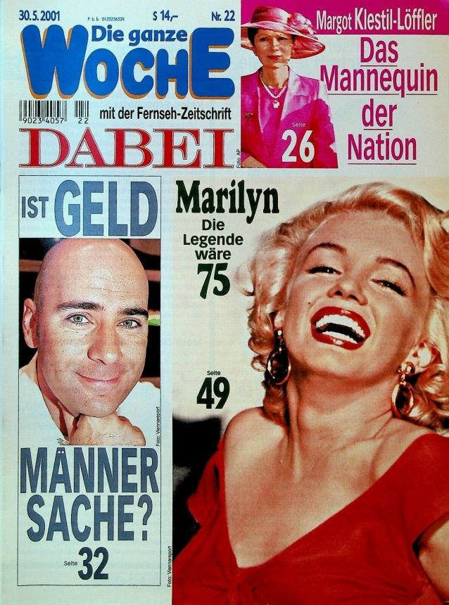 GANZE WOCHE|DIE magazine side cover Issue 22 30 May 2001