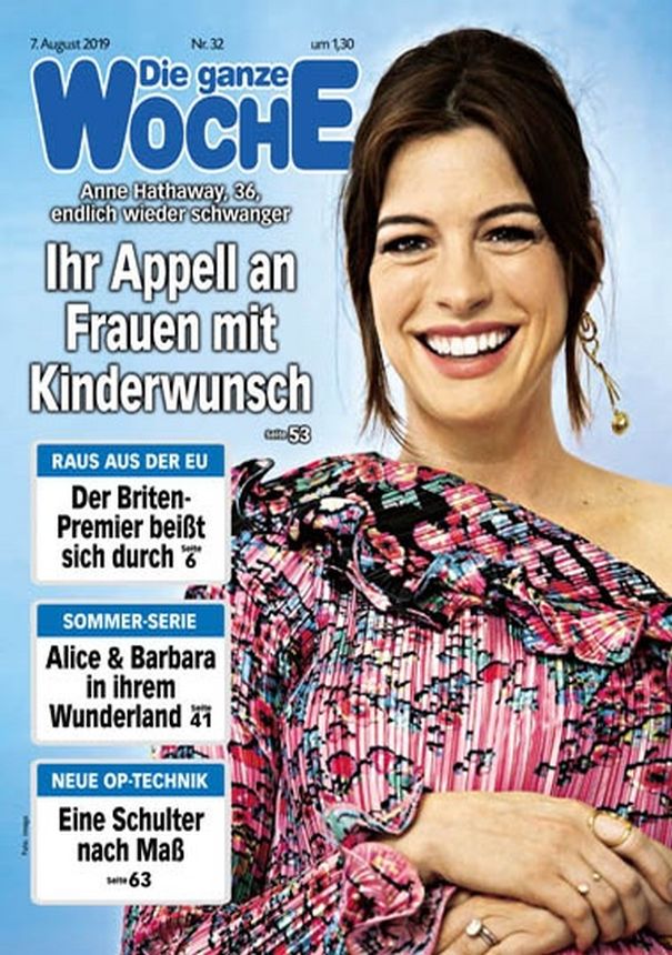 GANZE WOCHE|DIE magazine side cover Issue 32 7 August 2019