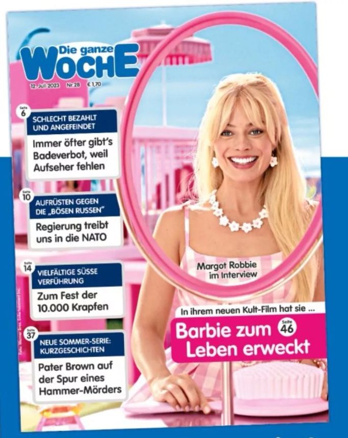GANZE WOCHE|DIE magazine side cover Issue 28 12 July 2023